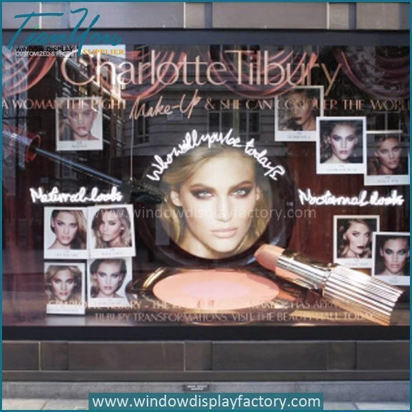 Custom Makeup Store Window Display Decoration