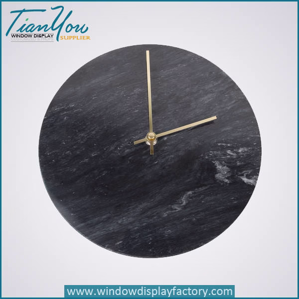 resin imitation marble clock