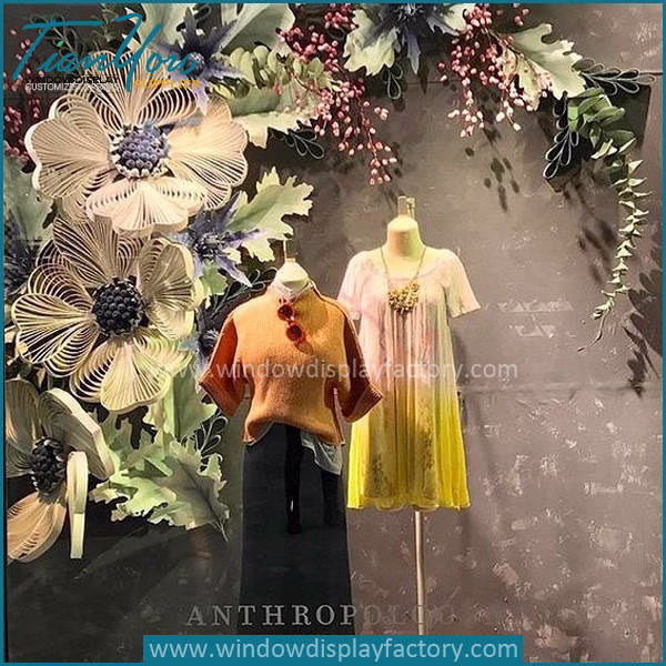 floral window displays