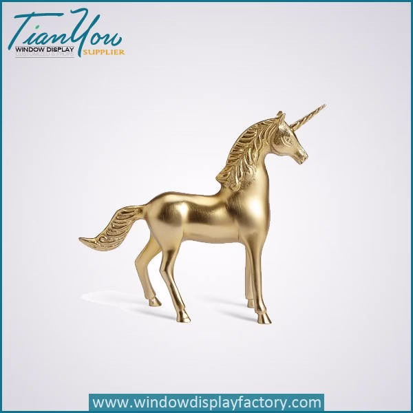 unique re in imitation copper unicorn decoration2
