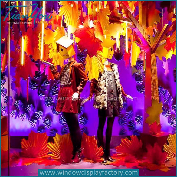 autumn window displays