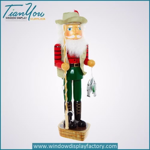 Wood Decorative Christmas Walnut Soldiers Craft Display