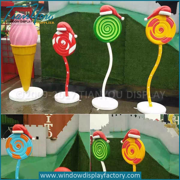 Custom decorative fake large lollipop prop