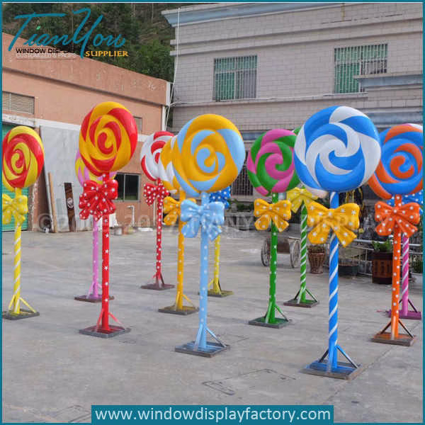 Custom decorative fake large lollipop prop