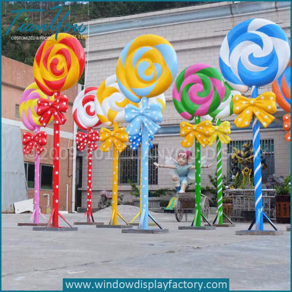 Custom decorative fake large lollipop prop