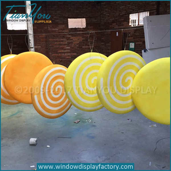 Custom decorative fake large lollipop prop