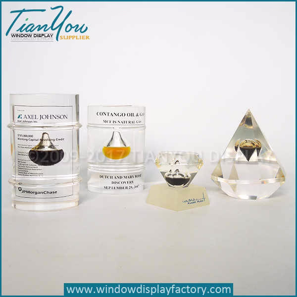 Custom glass vintage paperweights