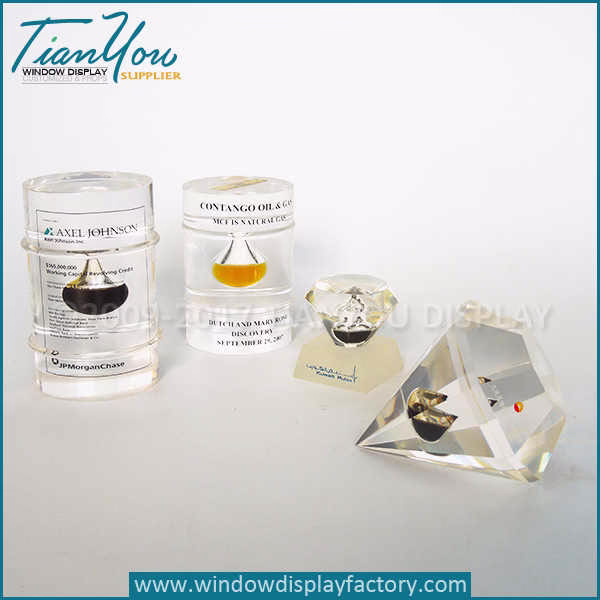 Custom glass vintage paperweights