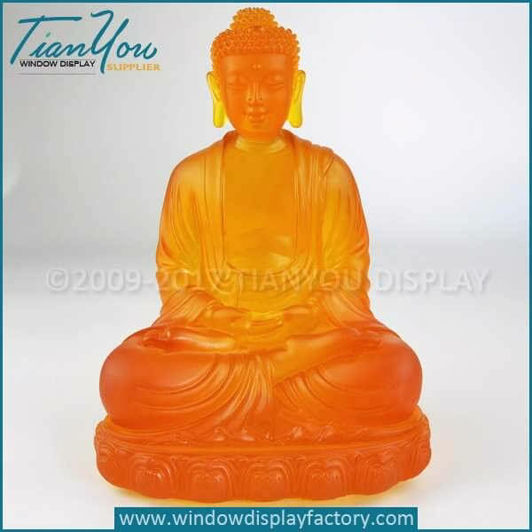 Custom transparent resin thai buddha statue suppliers