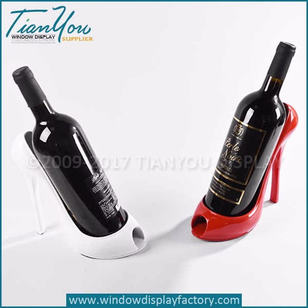 Decorative high heel shoe wine holder