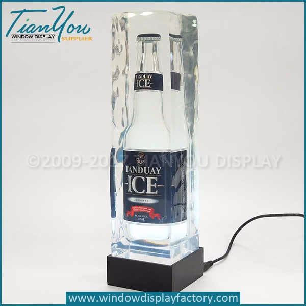 Resin led bottle display light