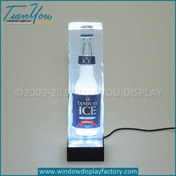 Resin led bottle display light
