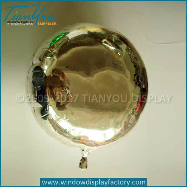 Resin foil green fake balloons props