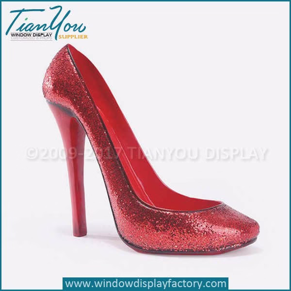 resin high heel shoe wine holder