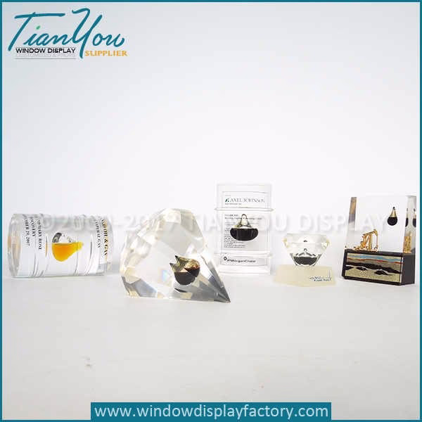 Custom glass vintage paperweights