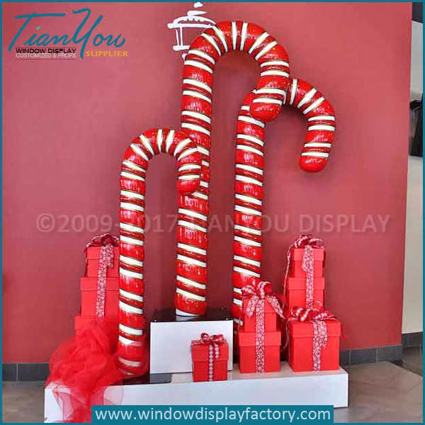 Christmas candy cane display props