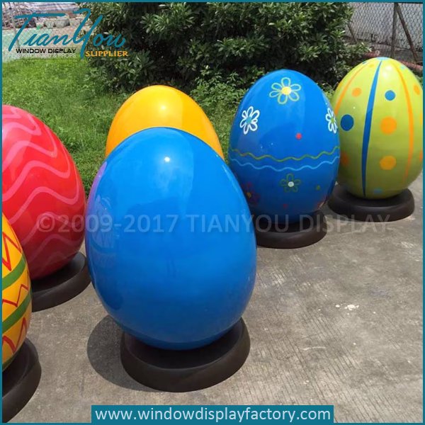 Fiberglass Decorating Giant Easter Egg