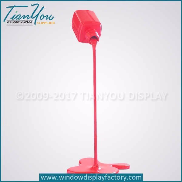 Resin fake spilling paint decoration for display